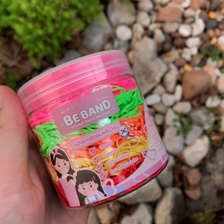 BEBAND หนังยางรัดผมเด็ก [ยางเส้นเล็กMini : ใช้รัดผมเด็ก0-3ปี] คละ 5 สี : ชมพูเข้ม-เขียว-ส้ม-เหลือง-แดง