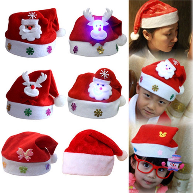 คริสต์มาส-ผู้ใหญ่-หมวกคริสต์มาสสีแดง-ซานต้า-เด็ก-หมวกคริสต์มาส-fashion-design-th