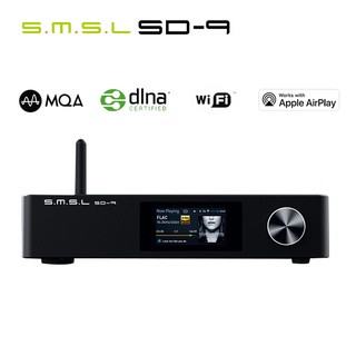 SMSL SD-9 MQA เต็มถอดรหัสไฮไฟเครื่องเล่นเพลงเครือข่าย SD9 รองรับ DSD, WAV APE, FLAC AIFF, MP3 เครื่องเล่นเดสก์ท็อป