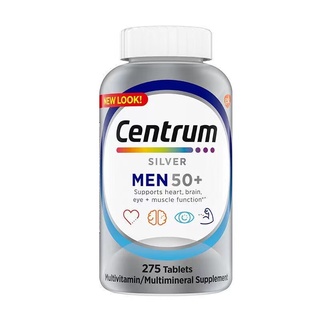 ภาพขนาดย่อของภาพหน้าปกสินค้าCentrum275/200 tablets Silver Men and Women 50+ Multivitamin Multimineral USA วิตามินรวมสำหรับคน อายุ 50+ สหรัฐอเ จากร้าน eucerin.healthy บน Shopee