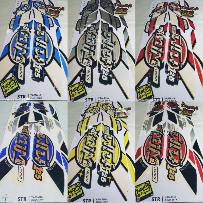 สติ๊กเกอร์สตริป LIS VARIATIONS THAILAND MOTORCYCLE YAMAHA MIO FINO 2017 ...