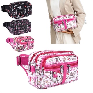 กระเป๋าคาดเอว กระเป๋าคาดอกผู้หญิง YXIN Fashion ขนาดใหญ่/BIG ลายการ์ตูนคิตตี้ 1150#