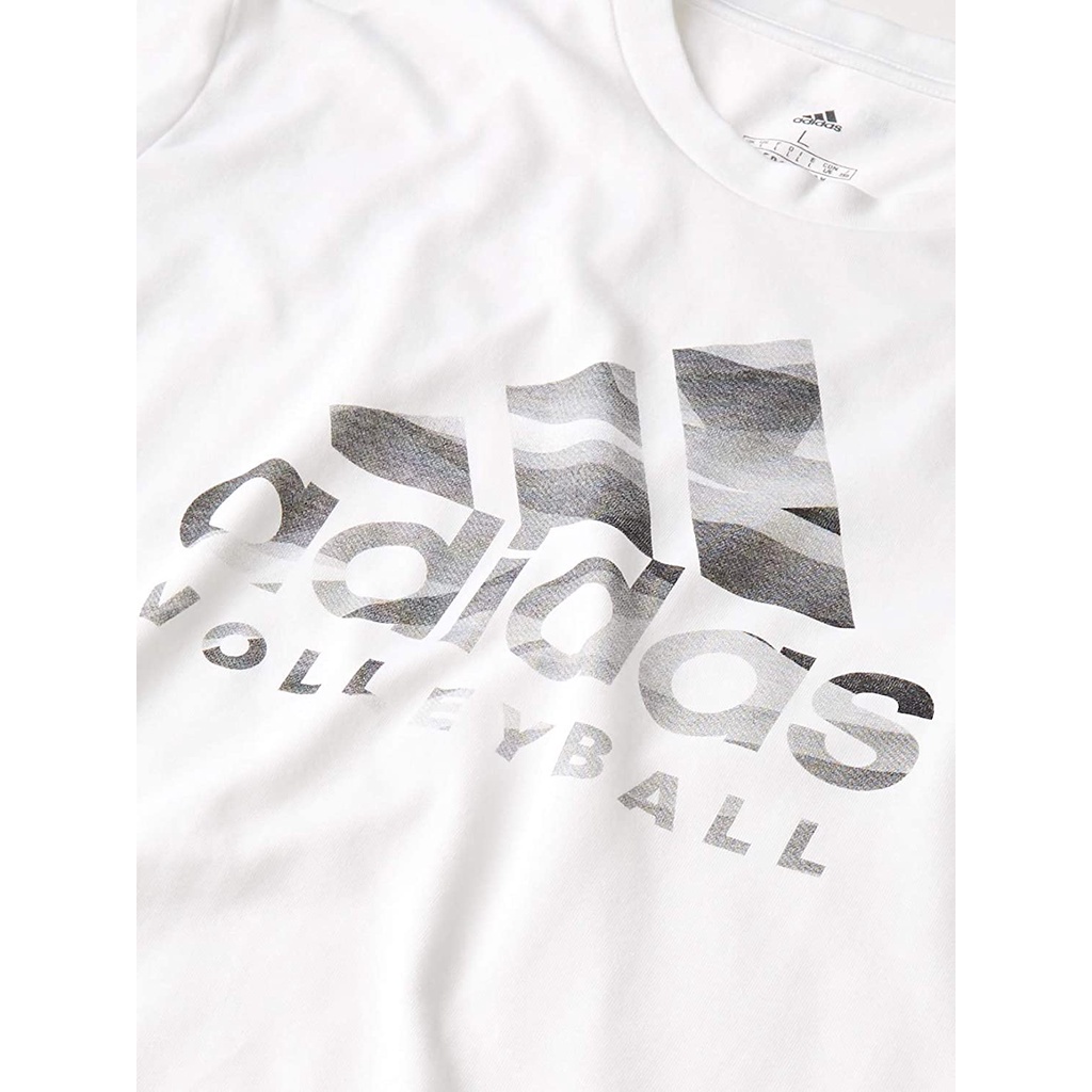 adidasเสื้อยืดผู้ชาย-adidas-mens-volleyball-graphic-logo-t-shirt-adidasshort-sleeve-t-shirts-สไตล์แฟชั่นที่เรียบง่ายivy