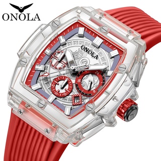 สินค้า [พร้อมส่ง] Onola6811 นาฬิกาข้อมือ แบบใส อเนกประสงค์ กันน้ํา ระดับไฮเอนด์ เหมาะกับการเล่นกีฬา เข้างานประจําวัน สําหรับผู้ชาย และผู้หญิง