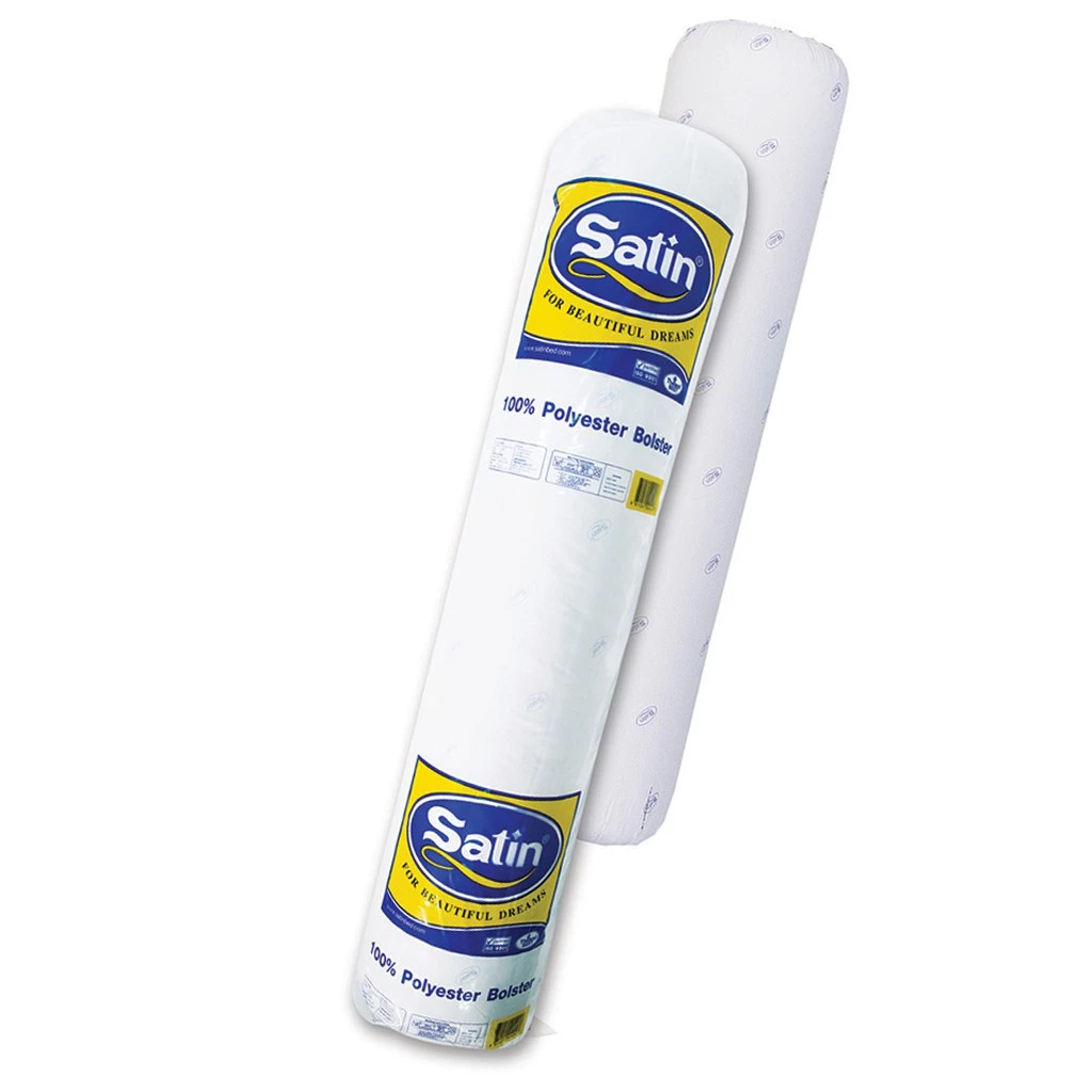 Satin หมอนข้างใยสังเคราะห์เกรด A ขนาดมาตรฐาน 14” x 42”