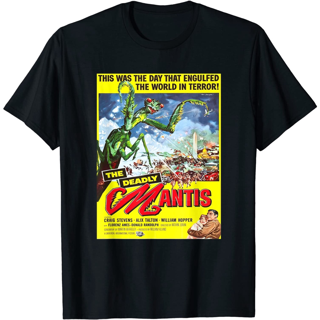 เสื้อยืด-clothes-vintage-mantis-science-fiction-movie-shirt