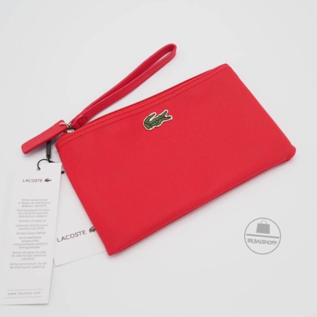 lacoste-clutch-bag-สีแดง