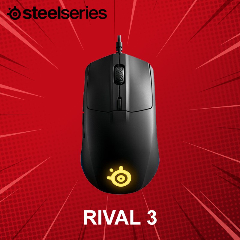 เมาส์เกมมิ่ง SteelSeries รุ่น Rival 3 ประกันศูนย์ 1 ปี | Shopee Thailand