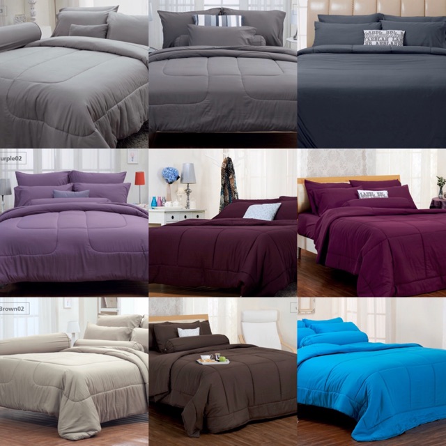 ผ้าปูที่นอน-ไม่รวมผ้านวม-ยี่ห้อฟาวเท่น-สีพื้น