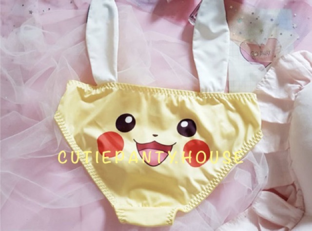 กางเกงในลายพิกาจู-cutiepanty-pikachu-พิกาจูมาพร้อมใบหู-สไตล์ญี่ปุ่น-น่ารักสุดๆ