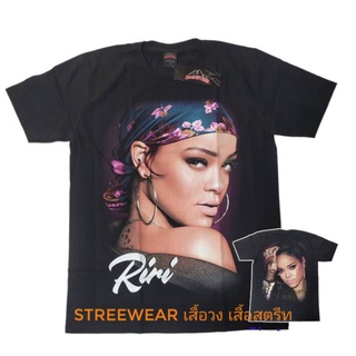 เสื้อยืดโอเวอร์ไซส์เสื้อยืด rihanna ริฮันน่าS-3XL