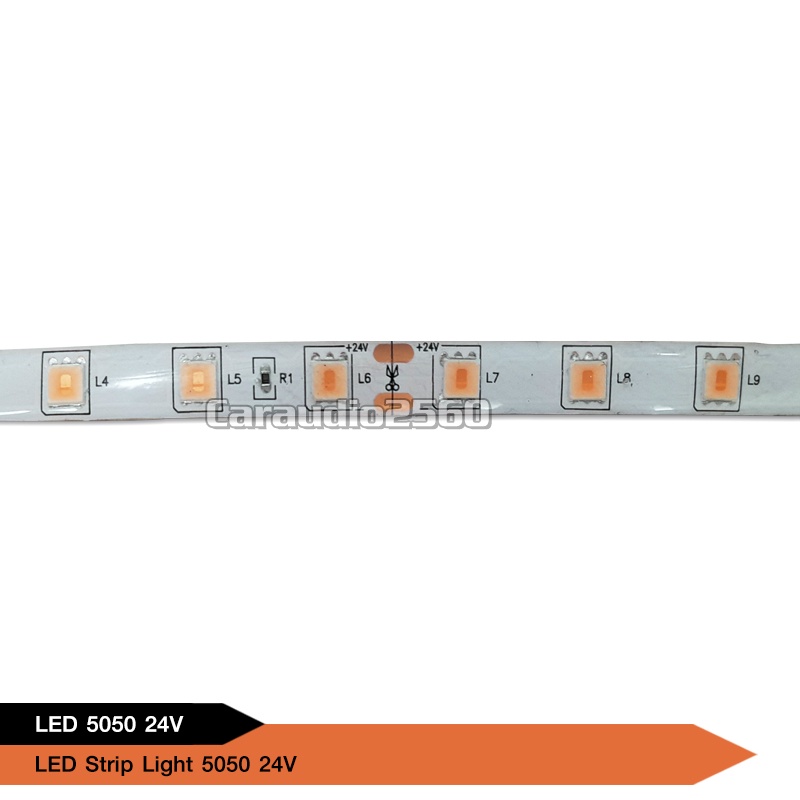 ไฟ5050led-ribbon-strip-24v-length-5-m-1สี-กันน้ำ-จำนวน1ม้วน