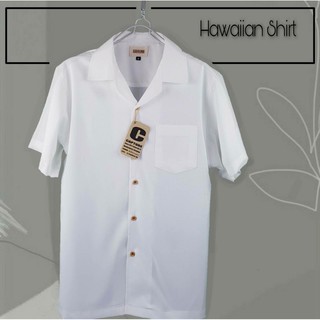ภาพหน้าปกสินค้า⛱🐋 Hawaii Shirt ⛱ เสื้อฮาวาย แนวเกาหลี สีขาว ⛱🐋 มีถึง อก 48\" ซึ่งคุณอาจชอบราคาและรีวิวของสินค้านี้