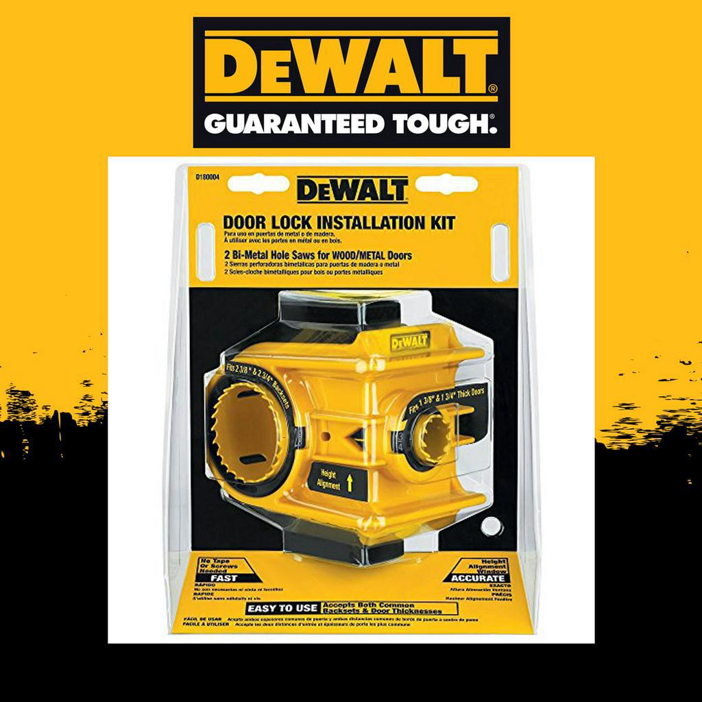 DEWALT Door Lock Installation Kit ชุดเจาะลูกบิดประตู Shopee Thailand