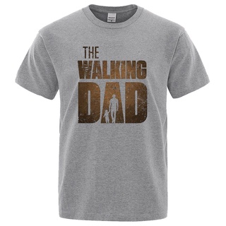 เสื้อยืดวินเทจใหม่ เสื้อยืดลําลอง แขนสั้น พิมพ์ลาย Goth Negan The Walking Dad สไตล์ฮิปฮอป ฮาราจูกุ คุณภาพสูง สําหรับผู้ช