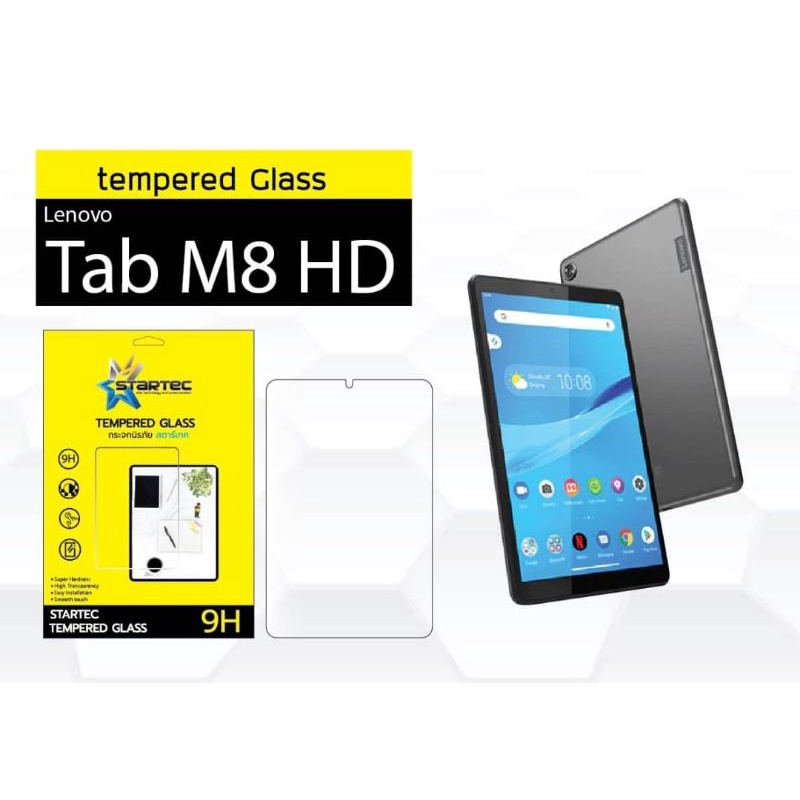 ฟิล์มกระจกนิรภัยเต็มจอ-lenovo-tab-m8-hd-ยี่ห้อstartec-คุณภาพดี-ทัชลื่น-ภาพใสคมชัด-แข็งแกร่ง-ปกป้องหน้าจอได้ดี