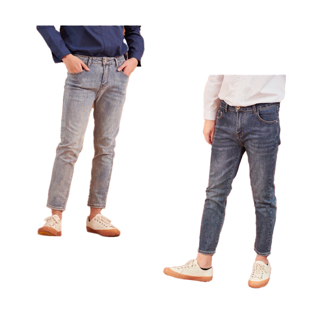 โปรโมชั่น : ใส่โค้ดช้อปปี้ KRBOTD ลดเพิ่ม 75กางเกงยีนส์ทรงเดฟ ไม่ขาด ผ้ายืด สีเข้ม รหัส  H001