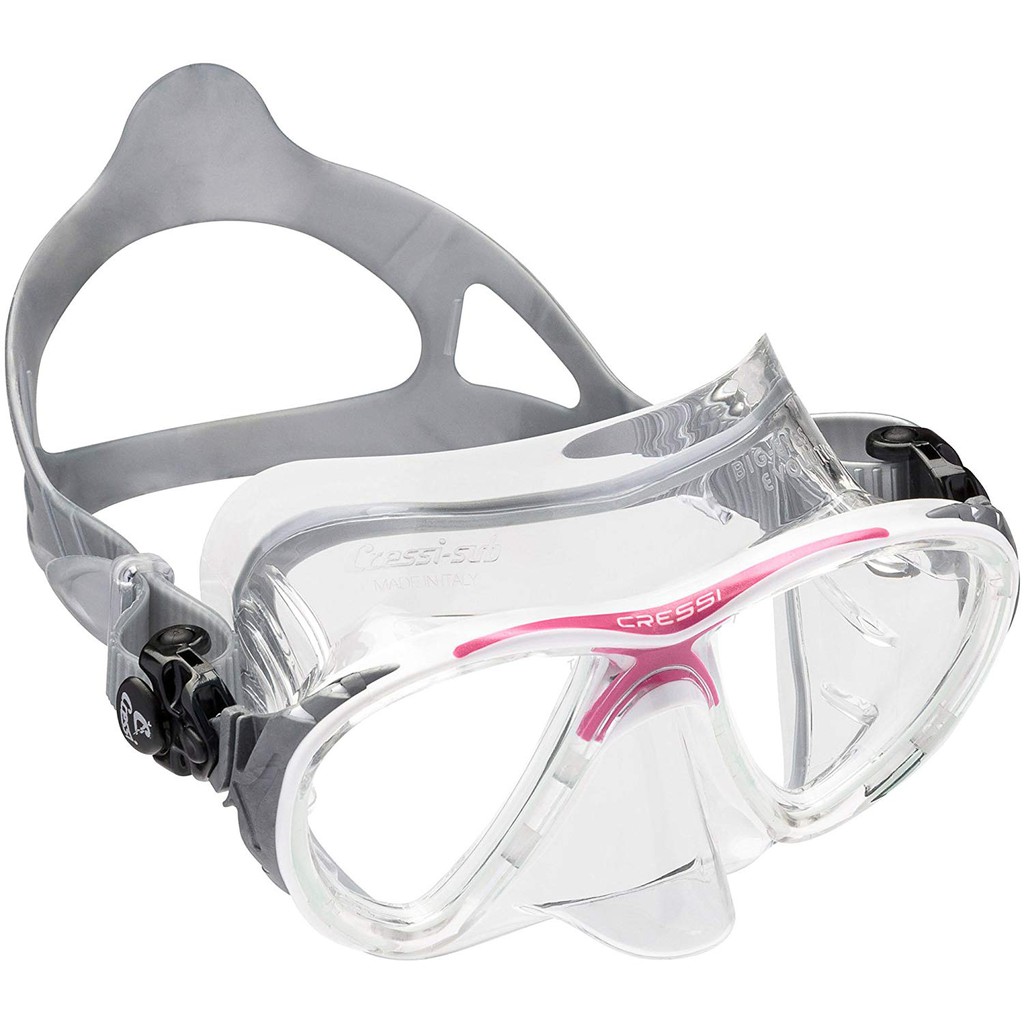 cressi-professional-big-eyes-evolution-mask-crystal-frame-หน้ากากดำน้า-สำหรับผู้ใหญ่-คริสตัลซิลิโคน