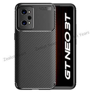 เคสโทรศัพท์มือถือ ซิลิโคน คาร์บอนไฟเบอร์ แบบบาง สําหรับ Realme GT Neo 3T 5G Neo2 GT2 Neo3T