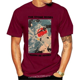 เสื้อยืดโอเวอร์ไซส์ใหม่ เสื้อยืด พิมพ์ลาย The Stone Roses Wanna Be Adored Grey Begging You Second Coming Hbjolm93Ekdbbk1