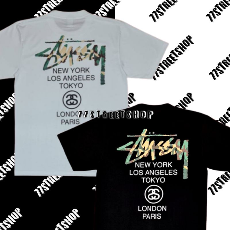 เสื้อยืด-stussy-t-shirt-100-cotton