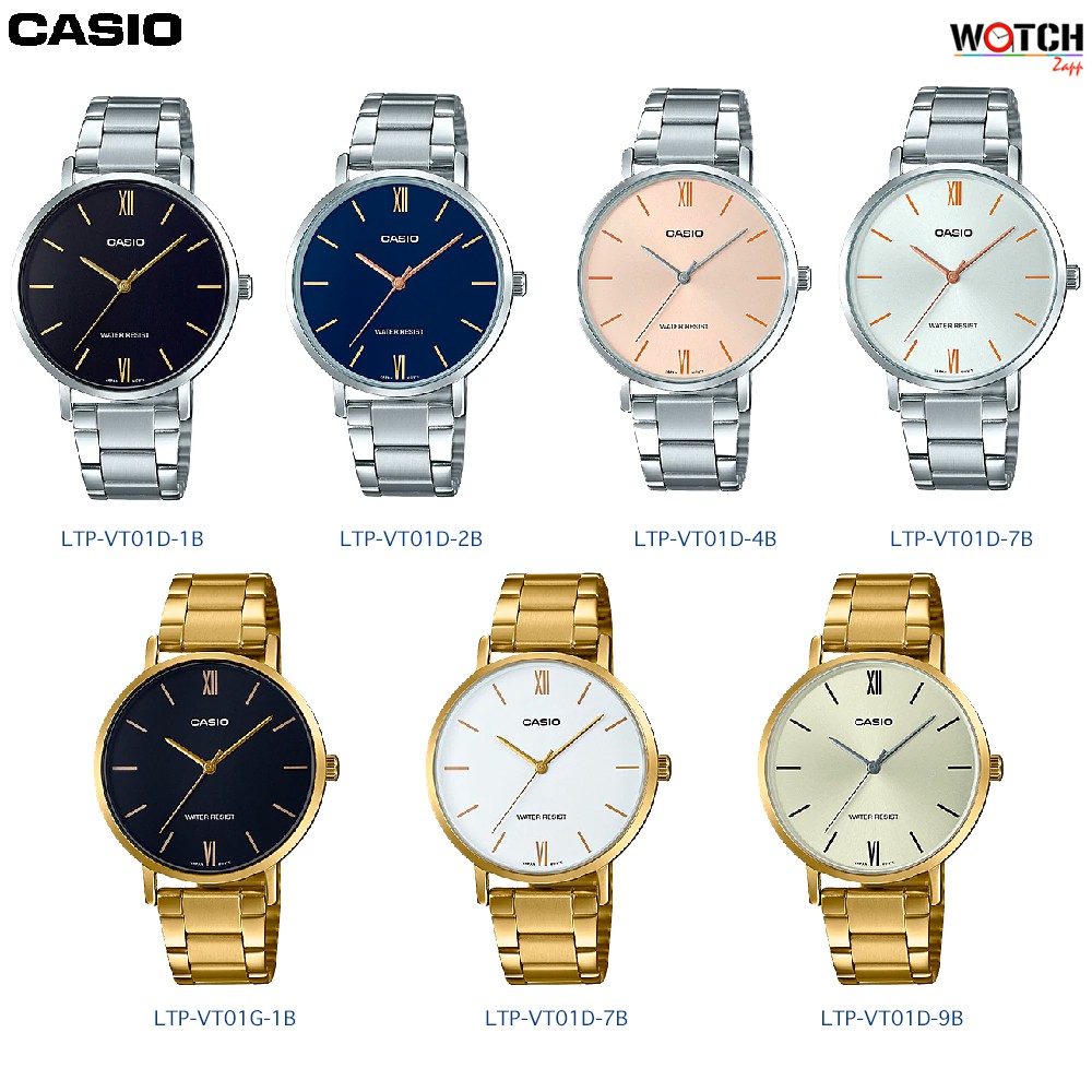 ภาพหน้าปกสินค้านาฬิกา Casio Standard Women นาฬิกาข้อมือผู้หญิง รุ่น LTP-VT01D LTP-VT01G LTP-VT01D-2 LTP-VT01D-7 จากร้าน watchzap บน Shopee