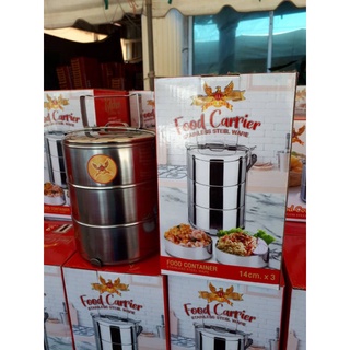 ปิ่นโต3ชั้นสแตนเลส  (Food Carrier stainless steel ware) ตราTAILONG TL943