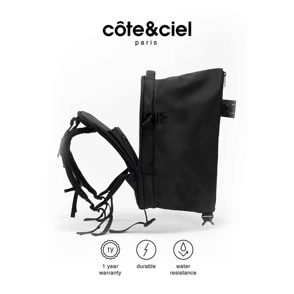 cote-amp-ciel-กระเป๋าเป้-รุ่น-isar-air-ecoyn-สี-black-กระเป๋าใส่โน๊ตบุ๊ค