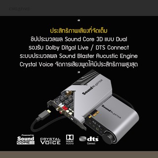 ภาพขนาดย่อของภาพหน้าปกสินค้าการ์ดเสียง Creative Sound Blaster AE-9 Sound Card and DAC การ์ดเสียงคุณภาพสูง รับประกันศูนย์ไทย 1 ปี จากร้าน fullbright_technology บน Shopee ภาพที่ 3