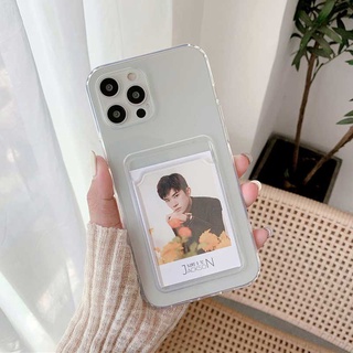 เคสนิ่ม แบบใส พร้อมช่องใส่บัตร สําหรับ Huawei Y7A Y7 Y9 Prime 2019 Y9S Y7P P40 Honor 50 Pro Nova 9