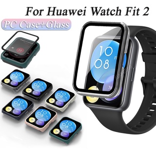 ภาพหน้าปกสินค้าHuawei Watch Fit 2 เคส PC ป้องกันกระจกบน Huawei band 7 6 band fit2 อุปกรณ์เสริมสมาร์ทวอทช์ ป้องกันเปลือกแข็ง ที่เกี่ยวข้อง