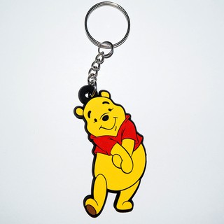 พวงกุญแจยาง Winnie the pooh หมีพู พูห์ หมี bear