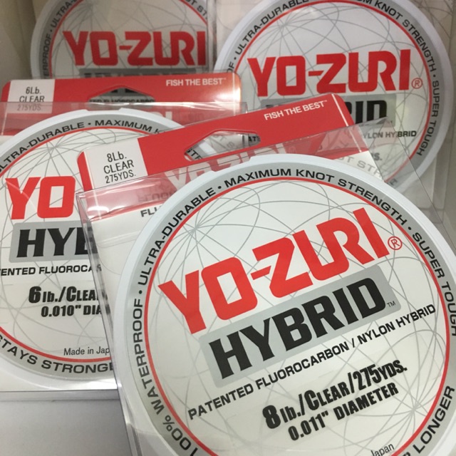 สาย-yo-zuri-hybrid-สาย-fluoro-carbon-ผสม-nylon-คุณภาพญี่ปุ่น-ใช้เป็นสาย-main-แทนสายเอ็นหรือ-pe-ในรอกได้