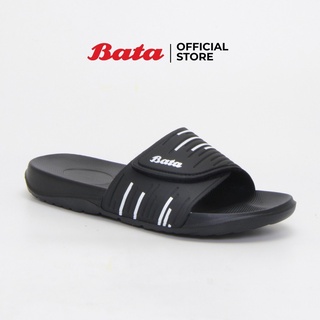 สินค้า Bata Men\'s Mules Sandals รองเท้าแตะสำหรับผู้ชาย รุ่น Simba สีดำ 8616115
