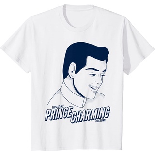 เสื้อยืดผ้าฝ้ายพรีเมี่ยม เสื้อยืด พิมพ์ลายเจ้าชายดิสนีย์ ซินเดอเรลล่า เครื่องแต่งกายฮาโลวีน