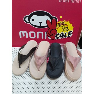 ภาพขนาดย่อของสินค้ารองเท้าหนีบ Monobo,Moniga,Mng-03 หลังสูง 1.5 นิ้ว,สวยงาม,เด่น