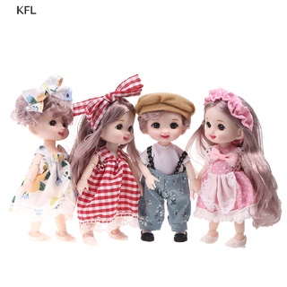 ภาพหน้าปกสินค้า(KFL) ใหม่ ตุ๊กตาเด็กผู้หญิง ขนาดเล็ก 17 ซม. พร้อมข้อต่อขยับได้ 13 ข้อต่อ ตาโต 3D สําหรับเด็กผู้หญิง DIY ที่เกี่ยวข้อง