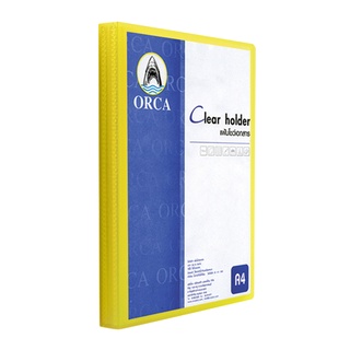 Chaixing Home แฟ้มนิวโฮลเดอร์ ไส้ 30 แผ่น ORCA รุ่น NHA-131 ขนาด A4 สีเหลือง