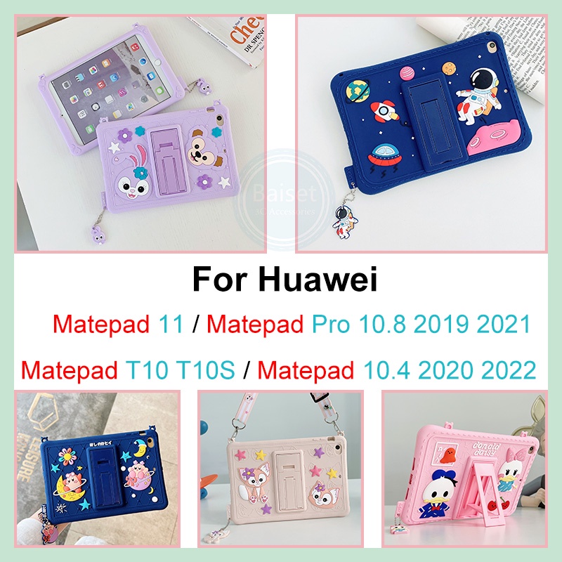 เคสซิลิโคน-ลายการ์ตูนเด็ก-พร้อมขาตั้งพับได้-สําหรับ-huawei-matepad-10-4-2022-2020-pro-10-8-matepad-11-t10-t10s