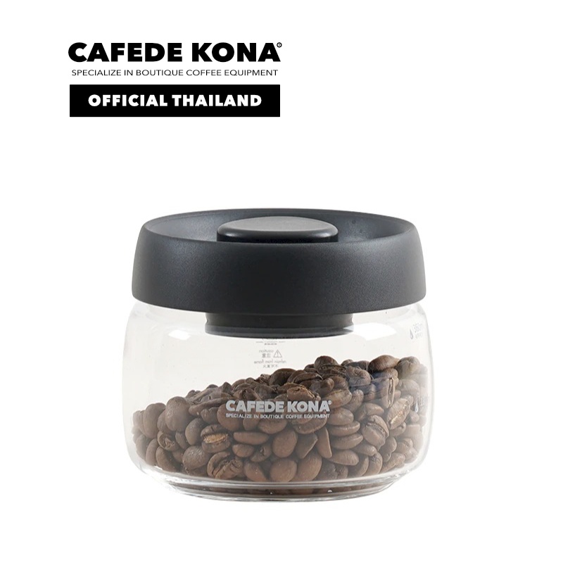 cafede-kona-glass-vacuum-sealed-tank-กระปุกเก็บเมล็ดกาแฟ-ที่ใส่อาหาร-ขับอากาศ