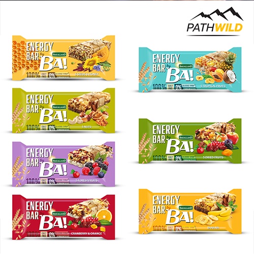 ภาพหน้าปกสินค้าซีเรียลบาร์ให้พลังงาน BA ENERGY BAR อุดมไปด้วยถั่ว, ธัญพืช และผลไม้แห้ง ใยอาหารจากธรรมชาติ จากร้าน pathwild บน Shopee