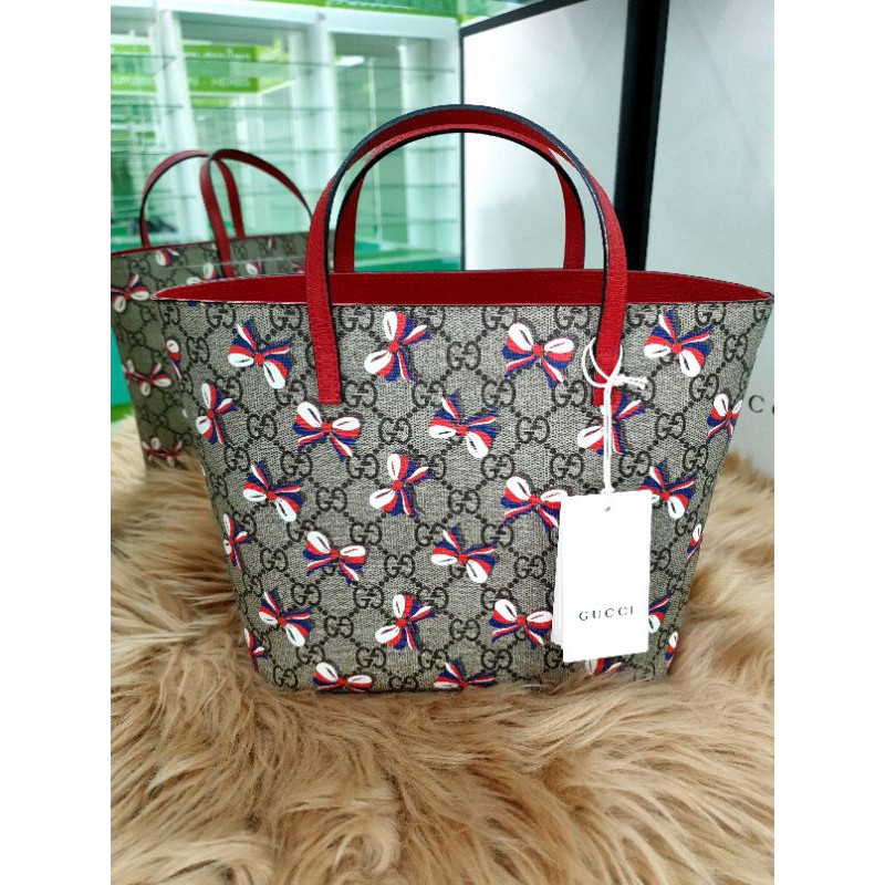 gucci-kid-tote-ลายริบบิ้น-หายากมากๆจ้า-สภาพสวยมาก