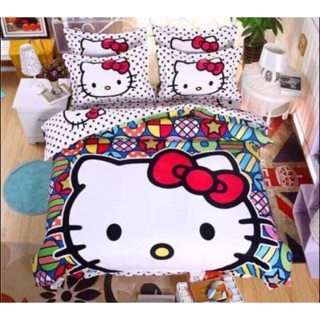 ชุดผ้าปูที่นอนลาย Hello Kitty