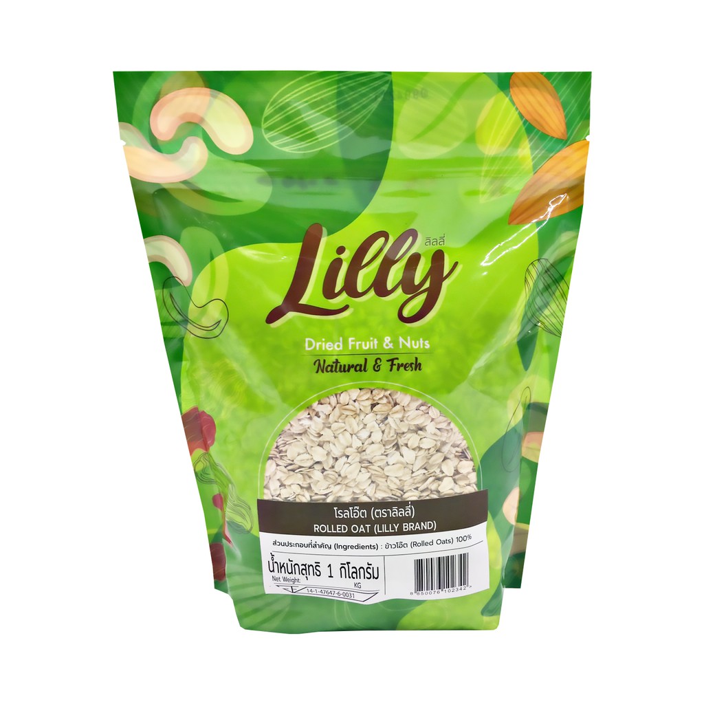 ภาพหน้าปกสินค้าLILLYโรลโอ๊ต (Rolled Oat) ข้าวโอ๊ต 1kg