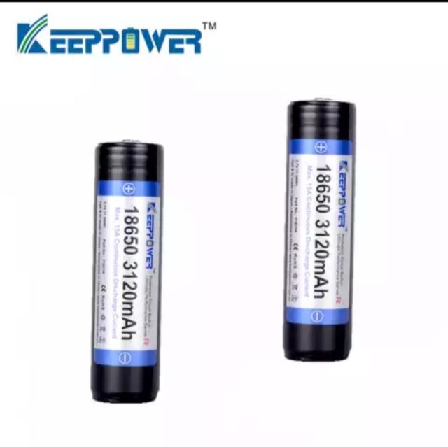 KeepPower 18650 P1831R 3120mAh 15A (2ก้อน) | Shopee Thailand