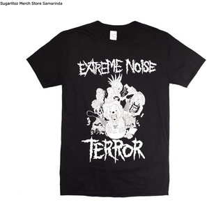 เสื้อยืดโอเวอร์ไซส์เสื้อยืด พิมพ์ลาย Band EXTREME NOISE TERROR IN IT FOR LIFE - MS-4XL