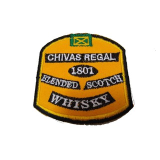 CHIVAS REGAL 1801 ป้ายติดเสื้อแจ็คเก็ต อาร์ม ป้าย ตัวรีดติดเสื้อ อาร์มรีด อาร์มปัก Badge Embroidered Sew Iron On Patches