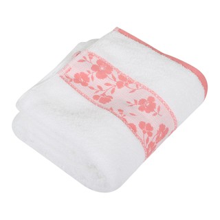 ผ้าเช็ดตัว อาบน้ำ ผ้าขนหนู HOME LIVING STYLE CAROLE 27X54 นิ้ว สีชมพู TOWEL HOME LIVING STYLE CAROLE 27X54" PINK