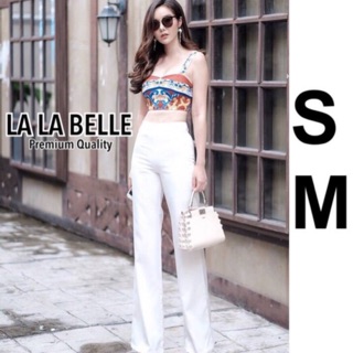 Linard long white pant crop