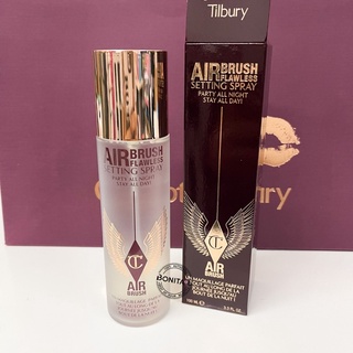 👉ลด 65.- โค้ด U42VNC💕 Charlotte Tilbury Airbrush Flawless Setting Spray สเปรย์ช่วยเซ็ตเมคอัพติดทนนาน